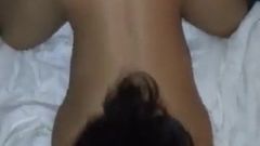 Подтянутая жена делает секс-видео