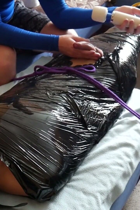 Milking, frenulum teasing and postcum punishment on immobilised twink