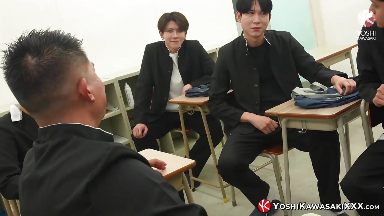 YOSHIKAWASAKIXXX - Japanese Teacher Yoshi Kawasaki Seduces His Students Into Wild Gay Orgy