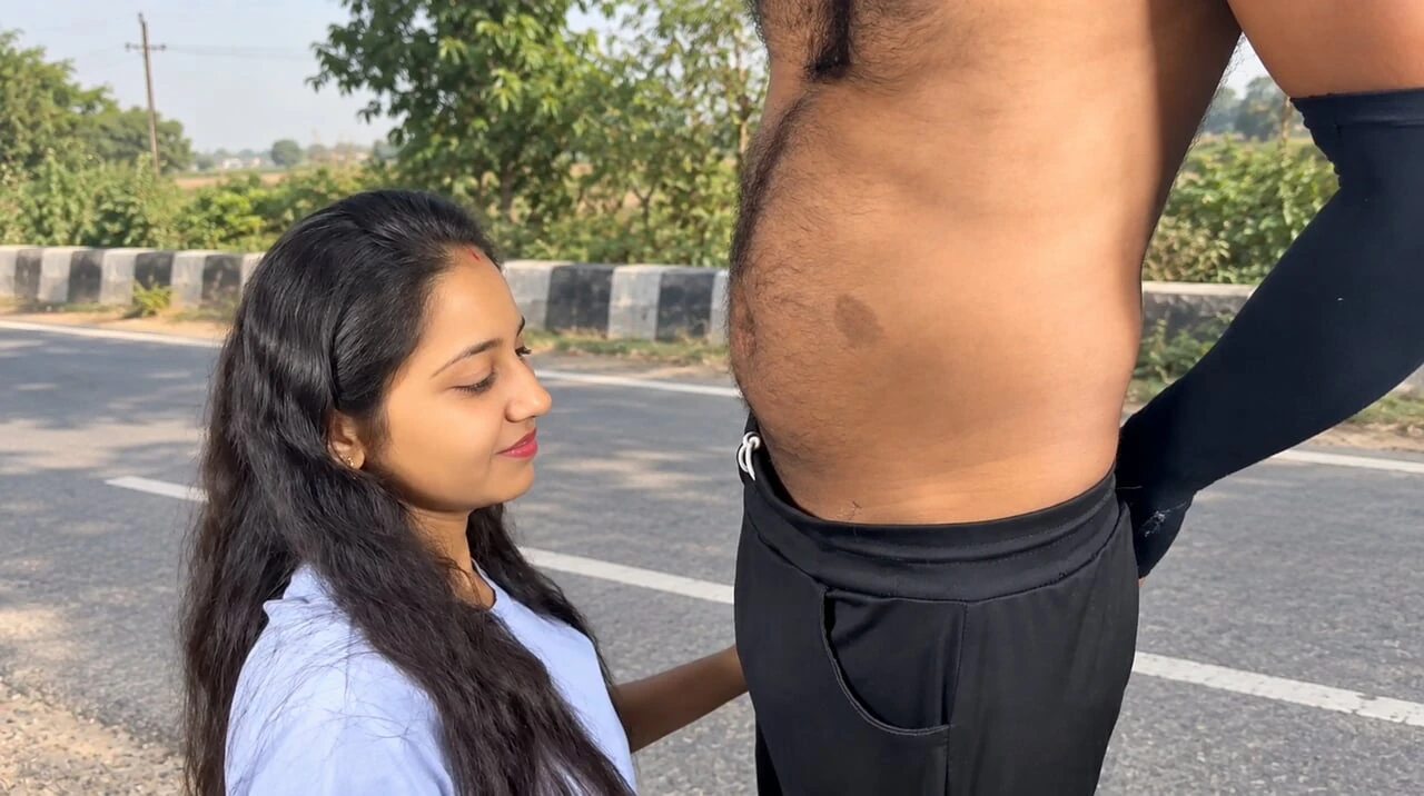 Bhabhi's younger stepsister came to my room and sucked my penis.