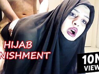 Árabe hijab, duro castigo