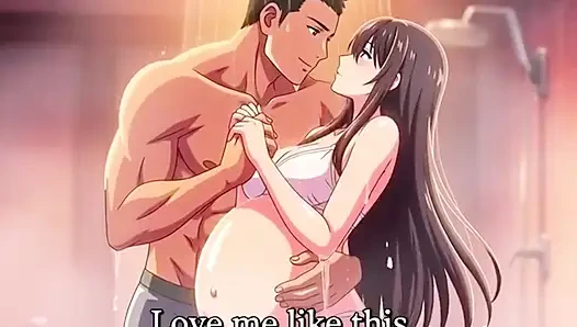 Shower sex husband helping wash Ayesha’s pregnant body