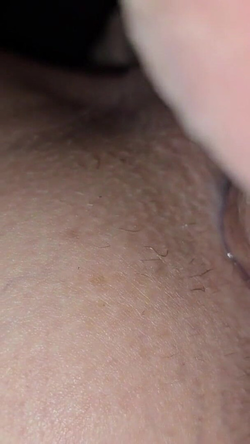A super close up his his big pierced cock stretching my pussy until he explodes | Clip 1