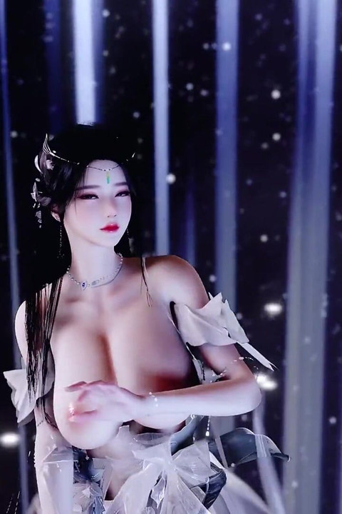 Estilo antigo Hanfu - apelo erótico, balançando os peitos nus