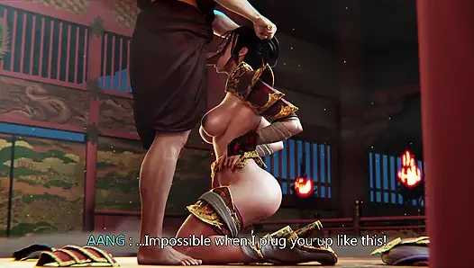 Büyük memeli 3 boyutlu azula oral seks ve sikiş