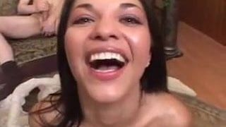 Alicia Angel degluting sperm