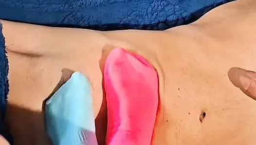 Mistress femdom ballbusting footfetish and handjob