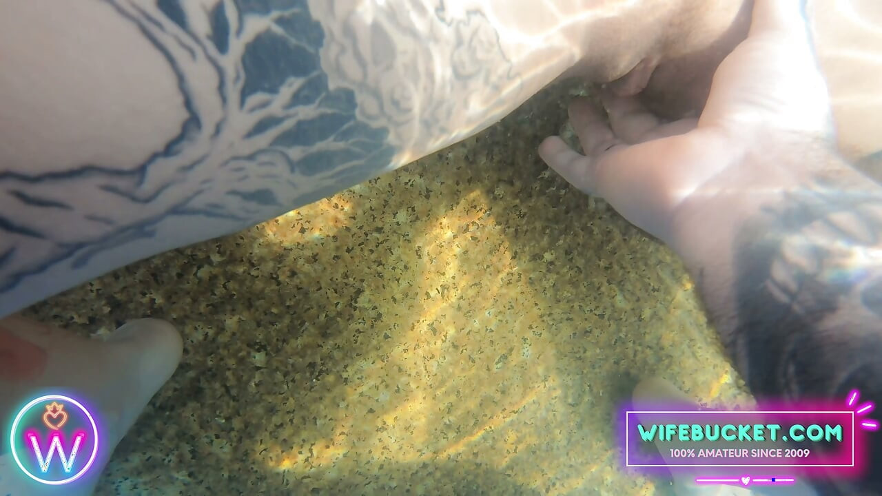 Wifebucket Amateurs - Stepsis was swimming in sexy bikini, so I had to fuck her in the pool
