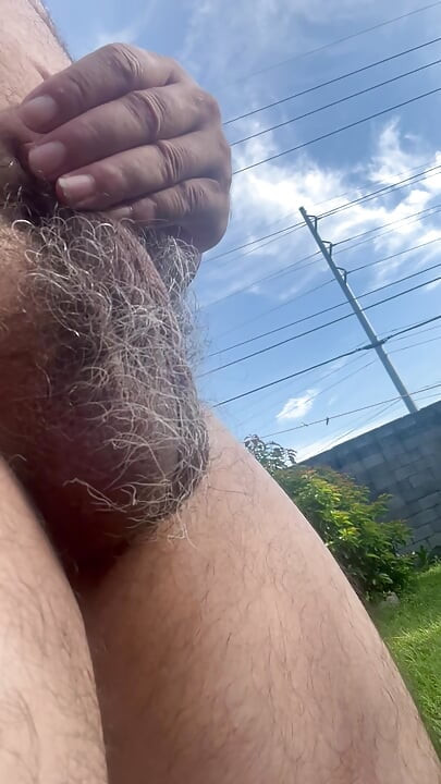 Outside enjoying the fresh air