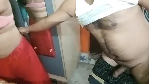 Bhabhi ji ke sath masti karte hue.