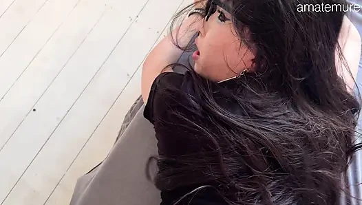 "Destroy My Throat..." - Asian Teen Caught Masturbating Gets Rough Deepthroat & Hard Fuck
