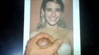 Трибьют спермы для Emma Roberts # 1