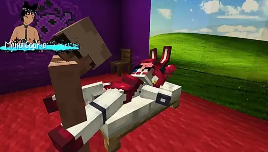 Minecraft Decor Mod FNAF - memamerkan beberapa animatronics aneh memakai beberapa pakaian bagus