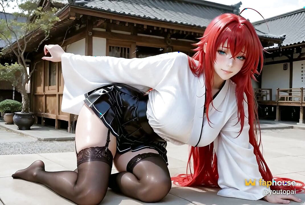 Rias Gremory Con Medias Y Kimono Hasta La Crema En La Versión Ai De Dxd