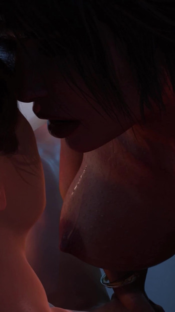Powerful moment from "Bathing With Stepmommy - Life in Santa County (LISC) - Taboo Hentai Game - #6"
