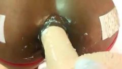 UniqueInzane ebony anal gape