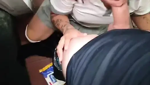 Fucked in a public bathroom