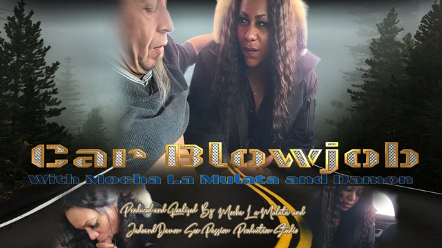 Car Blowjob with Mocha La Mulata and Damon