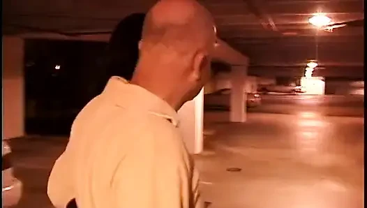 Asian hottie spreads her legs so grandpa can fuck her pierced twat