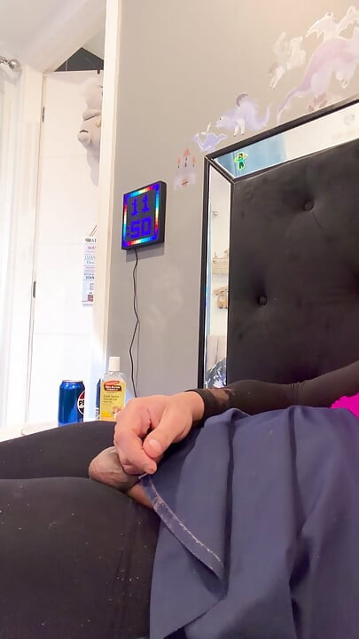 Sissy Cock and Ass Play with cumshot