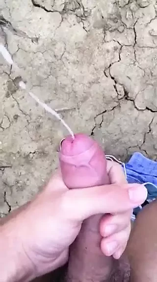 Rosy glans shoots in slow motion