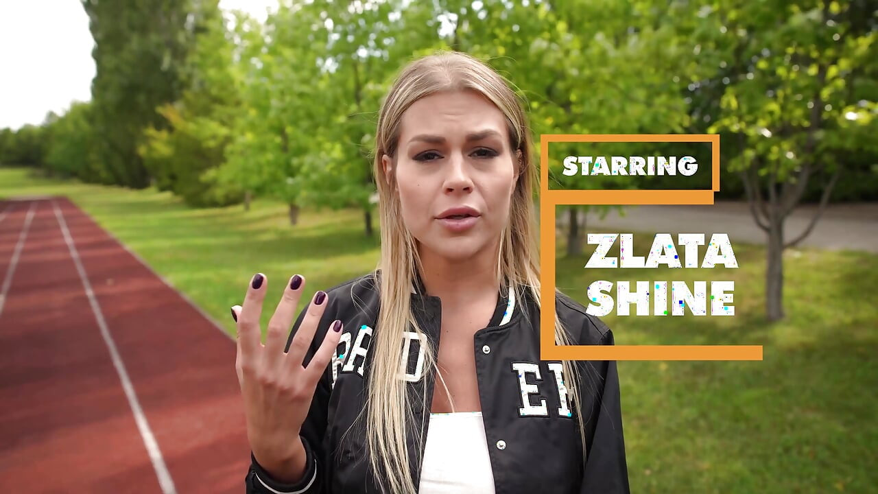 POV - Zlata Shine is eager to drink the coaches cumshot