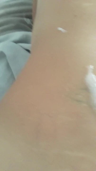 Humungous Cock Blows a Big Load on Wife's Back