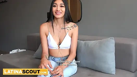 I made the TIGHT LATINA TEEN forget her BF ever promised her New York