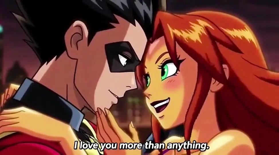 STARFIRE & ROBIN STEAMY PENTHOUSE ROMANCE - Hot 3D Anime Couple