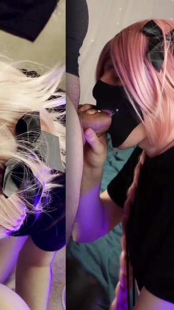 Must-share moment from "Cute femboy sucking stepbro and getting fucked hard - NagisaIf"