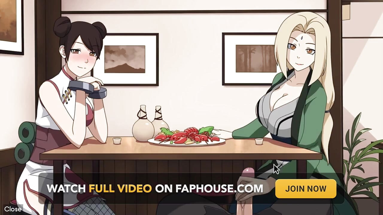 Naruto - Kunoichi Trainer - Part 19 - Tsunade Handjob Under Table by Loveskysanx