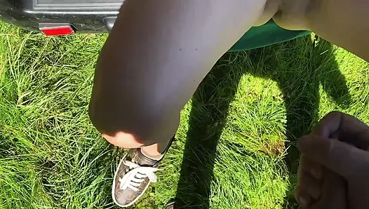 Hot Wife Takes Intense Outdoor Anal in Car Trunk - Amateur POV Real Couple