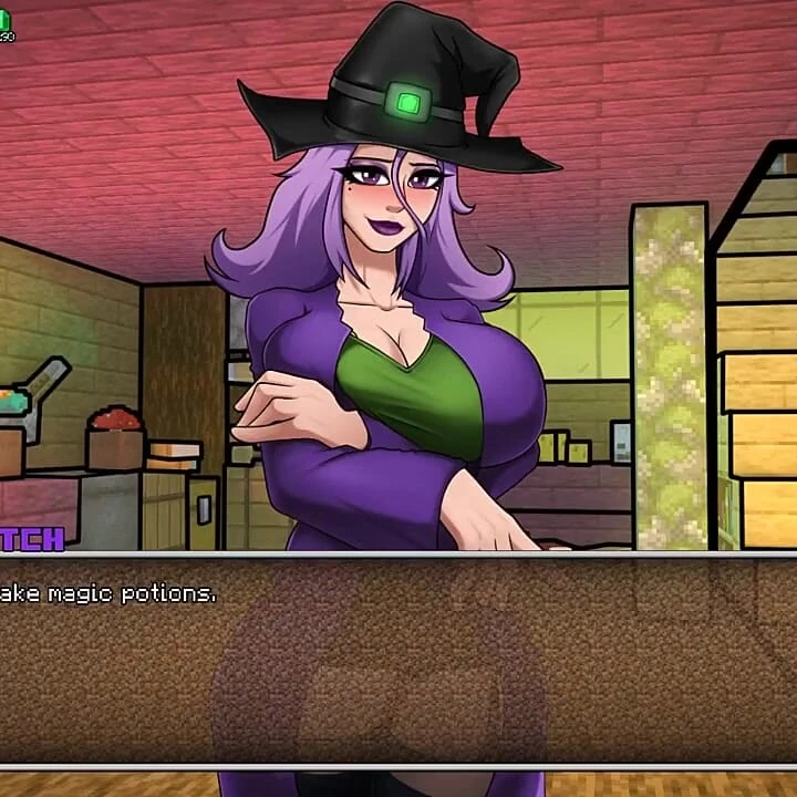 Minecraft Horny Craft - Part 12 - Hot Naked Witch and a Blowjob by Loveskysanhentai