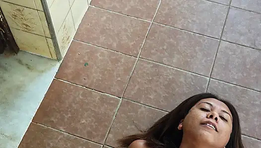 Trampling and Masturbating with Feet of My Master