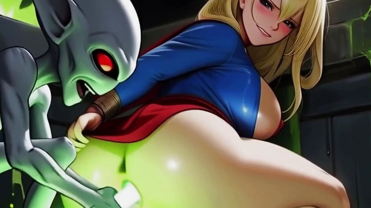 Supergirl Gets Probed and Licked During a Space Adventure