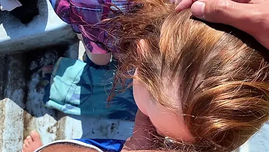 He Took a Boat to Use My Mout, Pussy and Cum