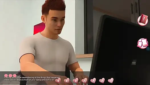 Helping the hotties #3 - Johannes took a sneak peak to see what the girl in the cabin is up to.