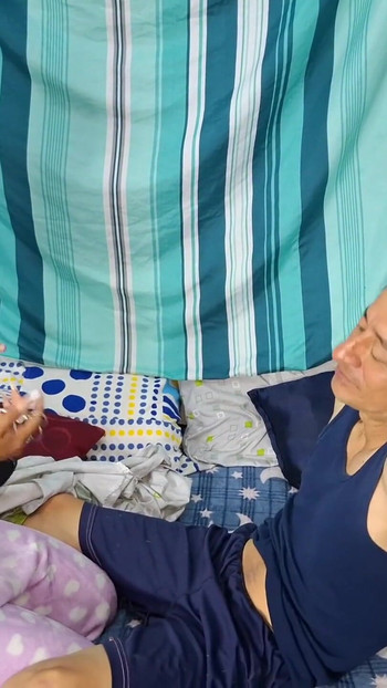 The beautiful stepdaughter gives the best blowjob to her perverted old stepfather | Clip 1