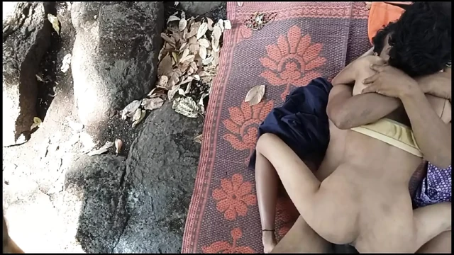 An asian girl was fuking hard with local boyfriend in jungle, hardcore  outdoor fucking
