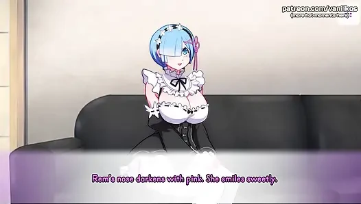 Rem von re: zero bekommt ihren engen kleinen arsch vollgespritzt. Heißer | Anime-hentai porno-spiel | Waifuhub | Teil 4