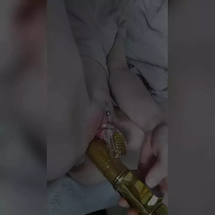 Thrusting vibrator in my wet pussy