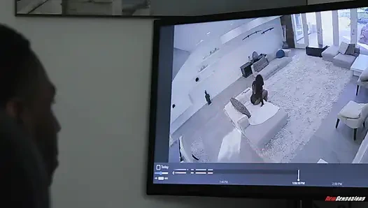 Güzel zenci evli kadın Lacey London büyük bir büyük zenci alıyor