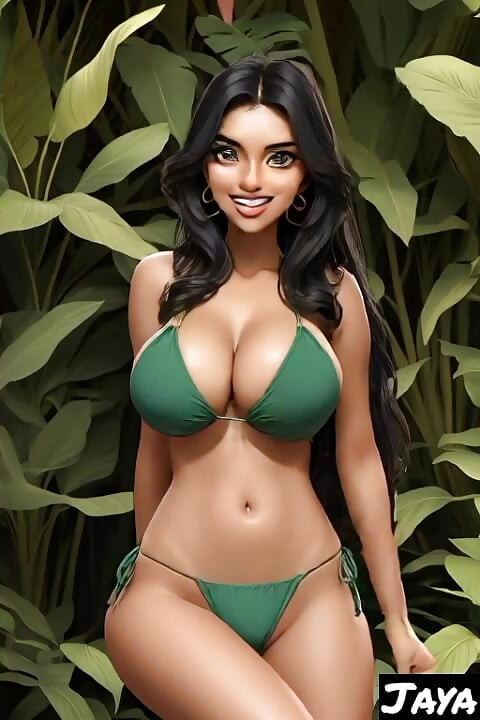 Jaya Anjali bikini in forest dancing (Ai model)