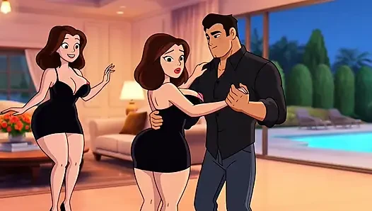 Blind Kiss at Party Ignites Burning Desire and Leads to Steamy Night with My Hot Curvy Roommate (AI generated)