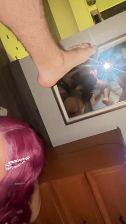 Ts Jesse Montez Sucks a thick cock with cum shot for her Bday. | Clip 2
