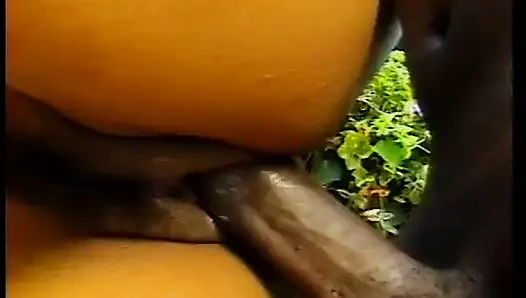 Küçük zenci porno yıldızı açık havada seks için eteğini kolayca çıkarıyor