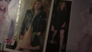 Second Cum tribute for Chloe Moretz  3 on 5 Waves