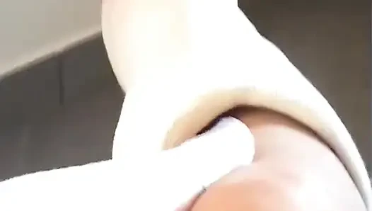 Playing with My Legcasted Foot and Nylon Socks