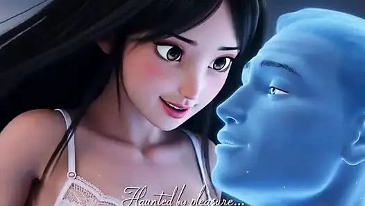 Si cantik muda yang kesepian dihantui oleh hantu tampan di malam hari