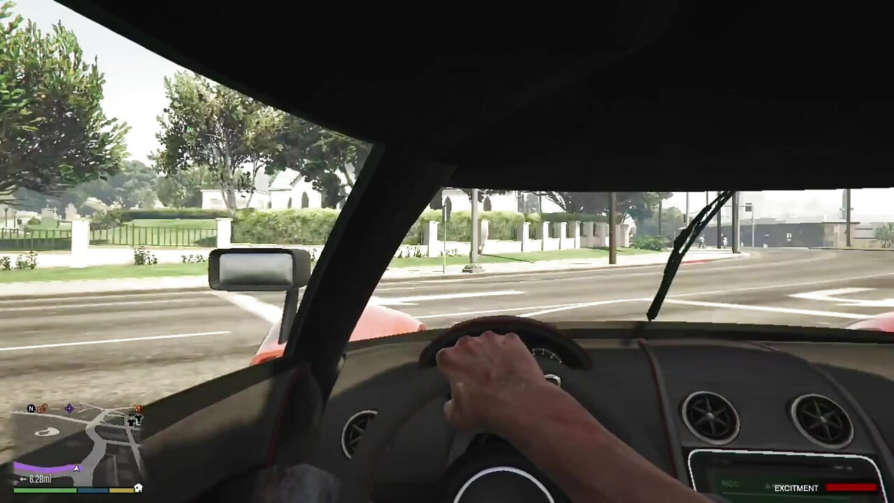 Trevor and Cheating wife Amanda's amazing blowjob while driving